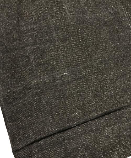 JOHN LAWRENCE SULLIVAN（ジョン ローレンス サリバン）JOHN LAWRENCE SULLIVAN (ジョン ローレンス サリバン) RIGID DENIM WIDE PANTS / リジットデニムワイドパンツ ブラック サイズ:48の古着・服飾アイテム