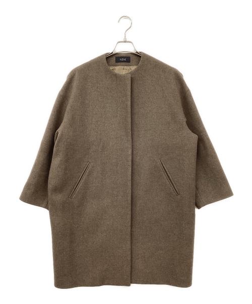 YLEVE（イレーヴ）YLEVE (イレーヴ) ノーカラーウールコート グレーの古着・服飾アイテム