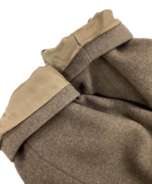 YLEVE（イレーヴ）YLEVE (イレーヴ) ノーカラーウールコート グレーの古着・服飾アイテム