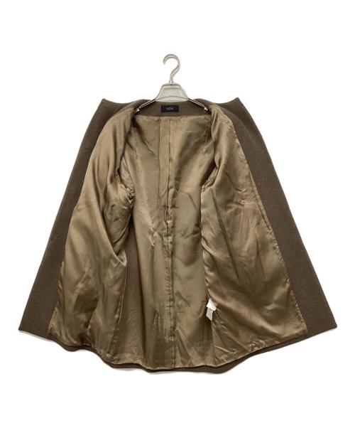 YLEVE（イレーヴ）YLEVE (イレーヴ) ノーカラーウールコート グレーの古着・服飾アイテム