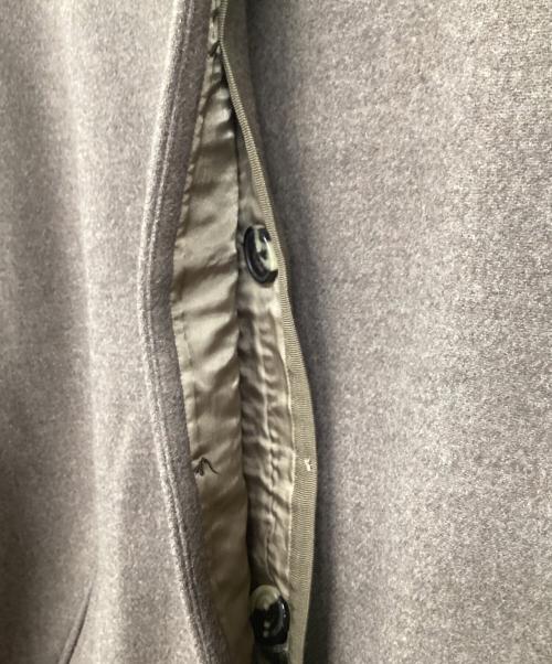 YLEVE（イレーヴ）YLEVE (イレーヴ) ノーカラーウールコート グレーの古着・服飾アイテム