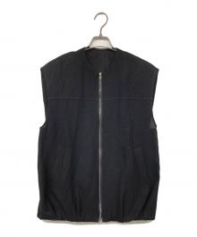 CYCLAS（シクラス）の古着「リネンウールジップアップベスト」｜ブラック