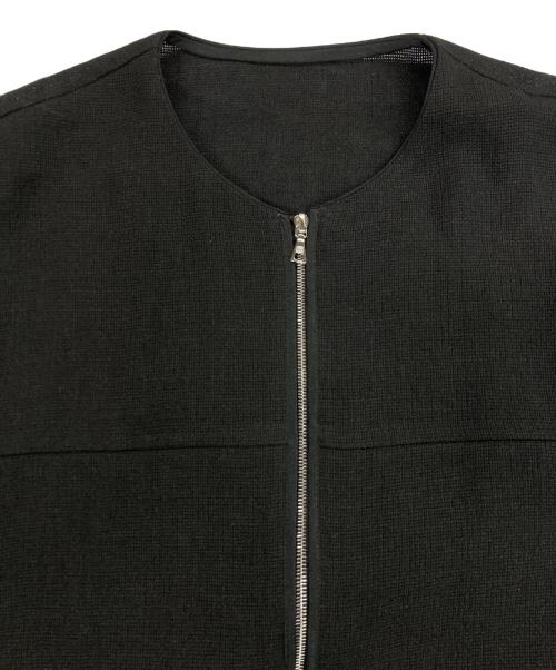 CYCLAS（シクラス）CYCLAS (シクラス) リネンウールジップアップベスト ブラック サイズ:34の古着・服飾アイテム