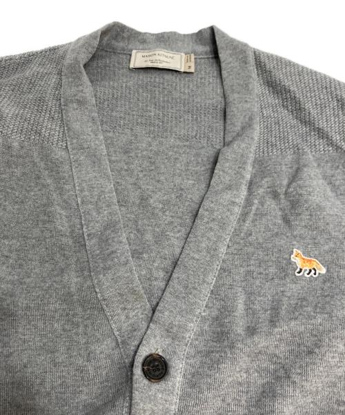 maison kitsune（アシッドメゾンキツネ）maison kitsune (アシッドメゾンキツネ) ニットカーディガン グレー サイズ:Mの古着・服飾アイテム