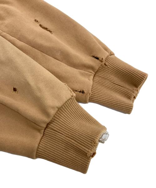 Acne studios（アクネ ストゥディオス）Acne studios (アクネ ストゥディオス) ダメージプルオーバーパーカー ベージュ サイズ:Ｍの古着・服飾アイテム
