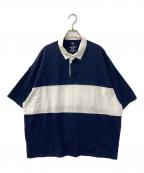 is-nessイズネス）の古着「1LDK RUGBY SHIRT ラガーシャツ」｜ネイビー