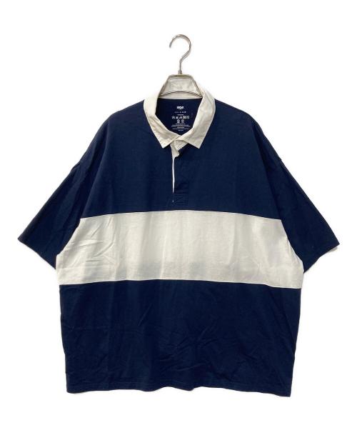 is-ness（イズネス）is-ness (イズネス) 1LDK RUGBY SHIRT ラガーシャツ ネイビー サイズ:Fの古着・服飾アイテム