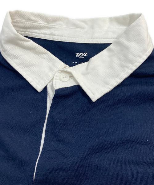 is-ness（イズネス）is-ness (イズネス) 1LDK RUGBY SHIRT ラガーシャツ ネイビー サイズ:Fの古着・服飾アイテム