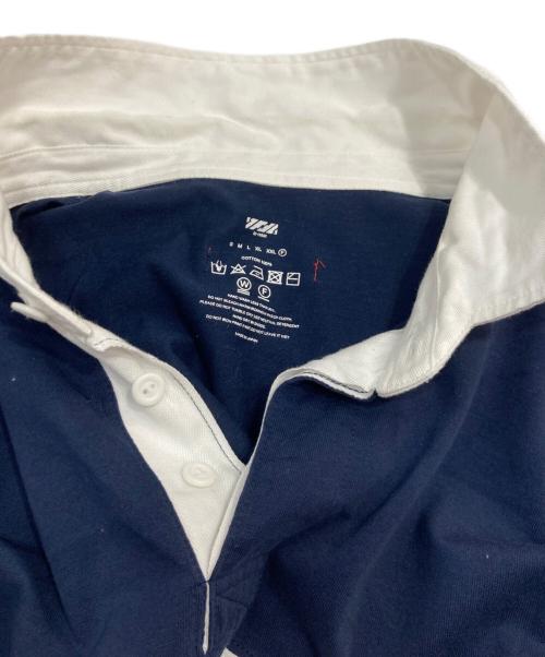 is-ness（イズネス）is-ness (イズネス) 1LDK RUGBY SHIRT ラガーシャツ ネイビー サイズ:Fの古着・服飾アイテム