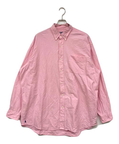 POLO RALPH LAUREN（ポロ・ラルフローレン）POLO RALPH LAUREN (ポロ・ラルフローレン) オーバーサイズBDシャツ  ピンク サイズ:XLの古着・服飾アイテム