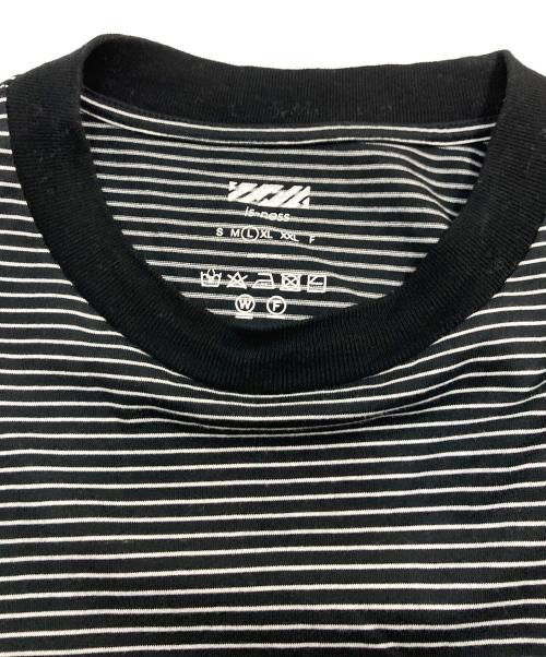is-ness（イズネス）is-ness (イズネス) BALLOON BORDER T-SHIRT バルーンTシャツ ブラック サイズ:Lの古着・服飾アイテム