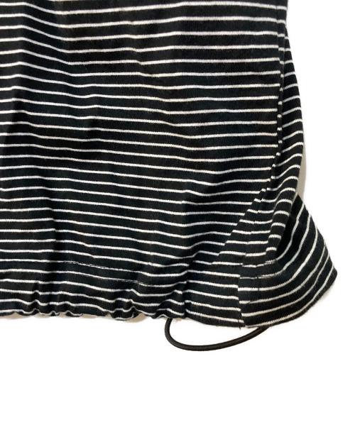 is-ness（イズネス）is-ness (イズネス) BALLOON BORDER T-SHIRT バルーンTシャツ ブラック サイズ:Lの古着・服飾アイテム