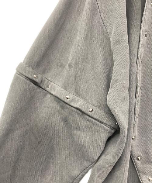 REFLEM（レフレム）REFLEM (レフレム) フリンジクラッシュジップフーディ グレー サイズ:FREEの古着・服飾アイテム