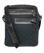 GUCCIグッチ）の古着「GGキャンバスショルダーバッグ」｜ブラック