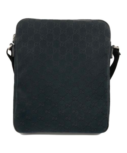 GUCCI（グッチ）GUCCI (グッチ) GGキャンバスショルダーバッグ ブラックの古着・服飾アイテム