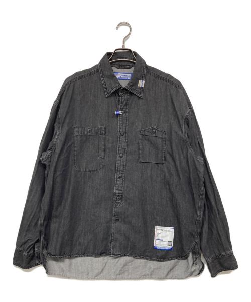MIHARA YASUHIRO in・stru（ミハラヤスヒロ）MIHARA YASUHIRO in・stru (ミハラヤスヒロ) デニムワークシャツ グレー サイズ:46の古着・服飾アイテム