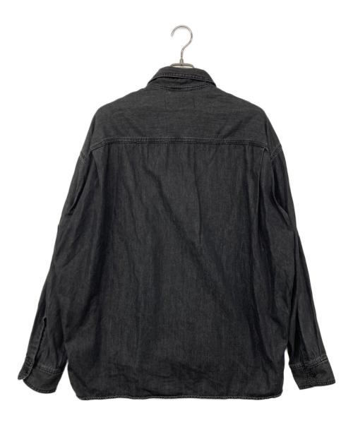 MIHARA YASUHIRO in・stru（ミハラヤスヒロ）MIHARA YASUHIRO in・stru (ミハラヤスヒロ) デニムワークシャツ グレー サイズ:46の古着・服飾アイテム