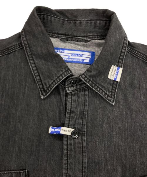 MIHARA YASUHIRO in・stru（ミハラヤスヒロ）MIHARA YASUHIRO in・stru (ミハラヤスヒロ) デニムワークシャツ グレー サイズ:46の古着・服飾アイテム