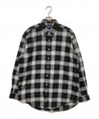 RALPH LAURENラルフローレン）の古着「90`Sチェックシャツ」｜ブラック×ホワイト