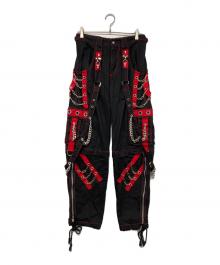 TRIPP NYC（トリップニューヨークシティー）の古着「chain bondage pants / デッタチャブルチェーンボンテージパンツ」｜ブラック