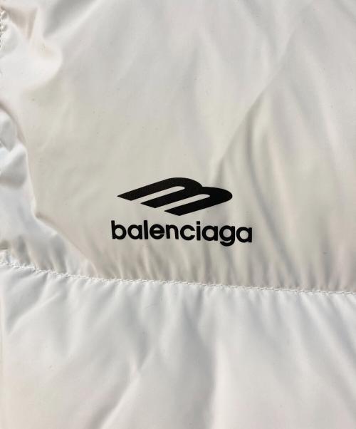 BALENCIAGA（バレンシアガ）BALENCIAGA (バレンシアガ) 3B SPORTS ICON PUFFER ホワイト サイズ:44の古着・服飾アイテム