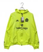 BALENCIAGAバレンシアガ）の古着「Soccer Paris Zip-Hoodie」｜イエロー