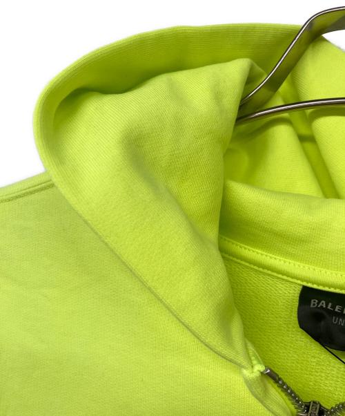 BALENCIAGA（バレンシアガ）BALENCIAGA (バレンシアガ) Soccer Paris Zip-Hoodie イエロー サイズ:Sの古着・服飾アイテム