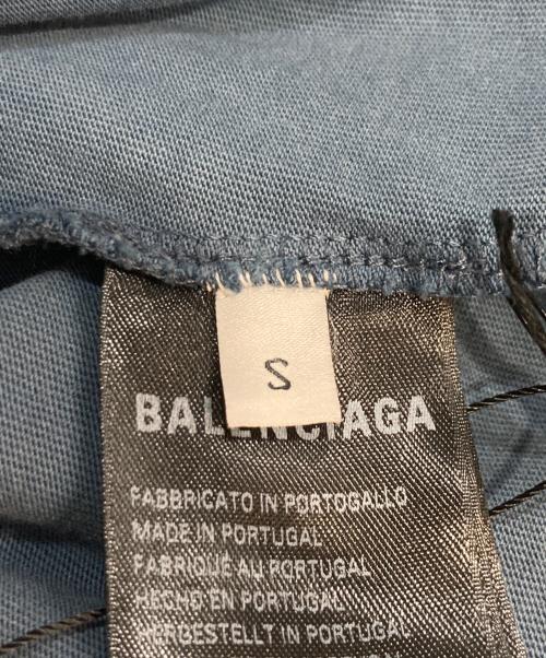 BALENCIAGA（バレンシアガ）BALENCIAGA (バレンシアガ) Blue Layered MediumFit Hoodie ブルー サイズ:Sの古着・服飾アイテム