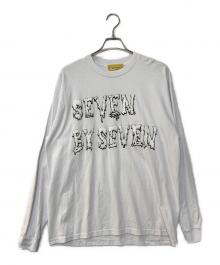 seven by seven（セブンバイセブン）の古着「プリント ロングスリーブカットソー」｜ホワイト