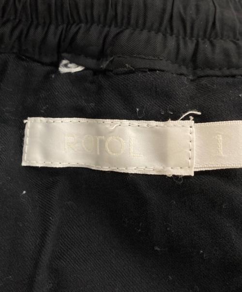 ROTOL（ロトル）ROTOL (ロトル) ACTIVE SLACKS アクティブスラックス サテンパンツ ブラック サイズ:1の古着・服飾アイテム