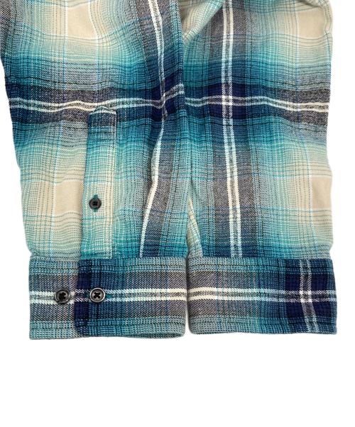 SUPREME（シュプリーム）SUPREME (シュプリーム) Shadow Plaid Flannel Shirt ブルー サイズ:Mの古着・服飾アイテム