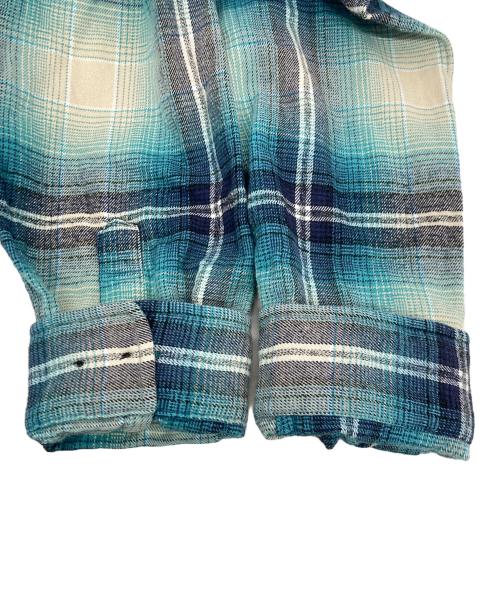SUPREME（シュプリーム）SUPREME (シュプリーム) Shadow Plaid Flannel Shirt ブルー サイズ:Mの古着・服飾アイテム