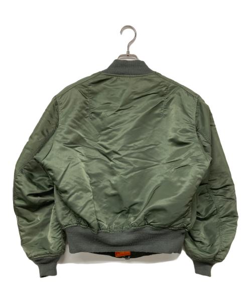 ALPHA（アルファ）ALPHA (アルファ) 90S MA-1ジャケット オリーブ サイズ:Lの古着・服飾アイテム