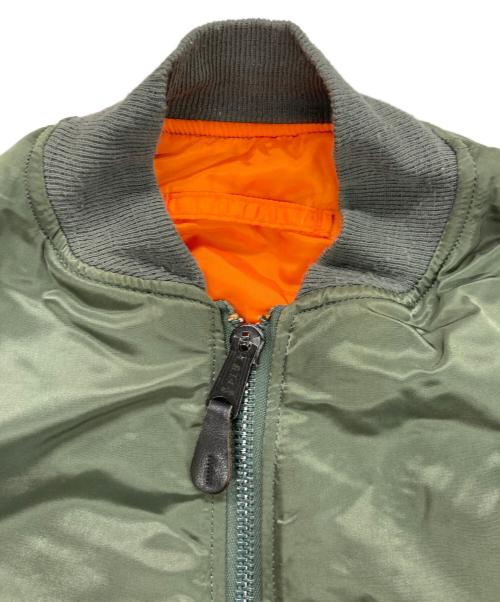 ALPHA（アルファ）ALPHA (アルファ) 90S MA-1ジャケット オリーブ サイズ:Lの古着・服飾アイテム