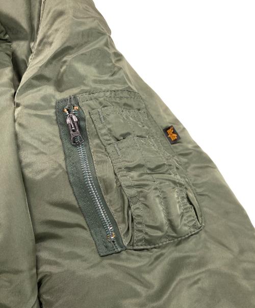 ALPHA（アルファ）ALPHA (アルファ) 90S MA-1ジャケット オリーブ サイズ:Lの古着・服飾アイテム