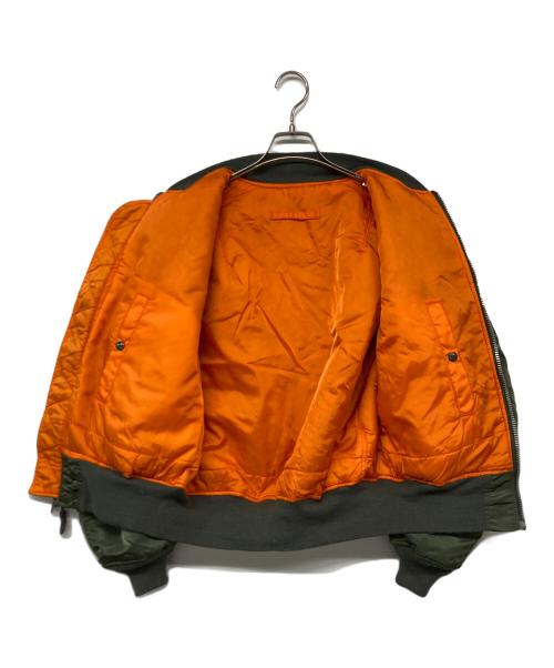 ALPHA（アルファ）ALPHA (アルファ) 90S MA-1ジャケット オリーブ サイズ:Lの古着・服飾アイテム