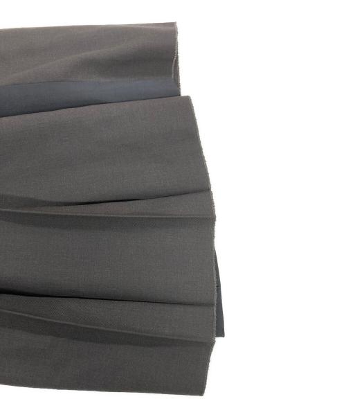 ASTRAET（アストラット）ASTRAET (アストラット) ギャバ×サテンフロントプリーツスカート ブラックの古着・服飾アイテム