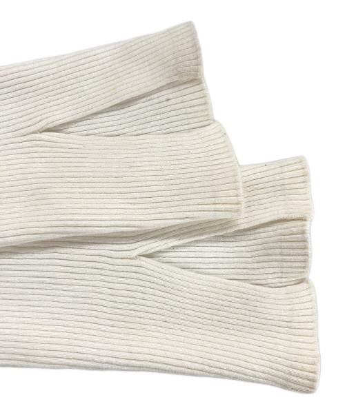 AURALEE（オーラリー）AURALEE (オーラリー) GIZA HIGH GAUGE RIB KNIT PULLOVER リブカットソー ホワイト サイズ:1の古着・服飾アイテム