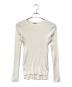 AURALEE（オーラリー）の古着「GIZA HIGH GAUGE RIB KNIT PULLOVER リブカットソー」｜ホワイト