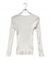 AURALEE (オーラリー) GIZA HIGH GAUGE RIB KNIT PULLOVER リブカットソー ホワイト サイズ:1：5000円