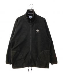 adidas（アディダス）の古着「90s トレフォイルロゴ フリースジャケット」｜ブラック