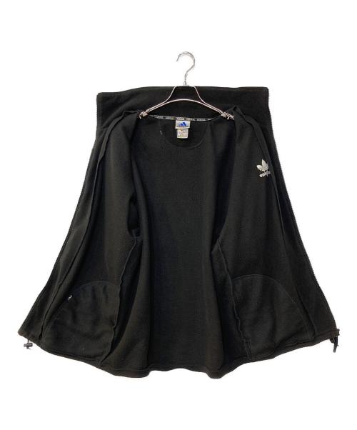 adidas（アディダス）adidas (アディダス) 90s トレフォイルロゴ フリースジャケット ブラック サイズ:US Lの古着・服飾アイテム