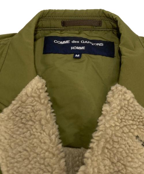 COMME des GARCONS HOMME（コムデギャルソン オム）COMME des GARCONS HOMME (コムデギャルソン オム) 裏ボアリバーシブルジャケット オリーブ サイズ:Mの古着・服飾アイテム