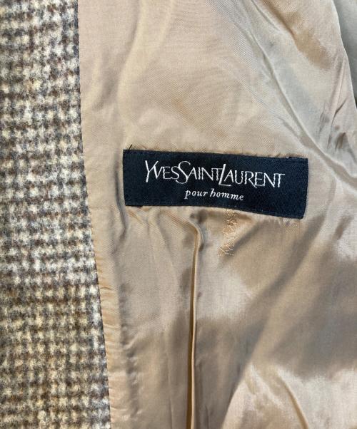 Yves Saint Laurent（イヴサンローラン）Yves Saint Laurent (イヴサンローラン) ウールジャケット ベージュ サイズ:52の古着・服飾アイテム