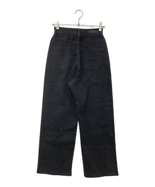 YANUK（ヤヌーク）YANUK (ヤヌーク) ルーズストレート JOAN ルーズフィットデニムパンツ ブラック サイズ:24の古着・服飾アイテム