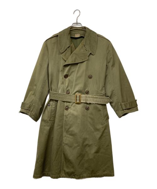 US ARMY（ユーエスアーミー）US ARMY (ユーエスアーミー) トレンチオーバーコート オリーブ サイズ:記載なしの古着・服飾アイテム