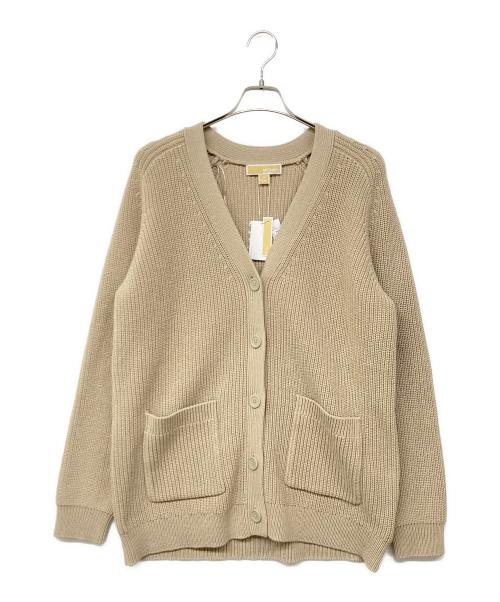 MICHAEL KORS（マイケル・コース）MICHAEL KORS (マイケル・コース) ニットカーディガン ベージュ サイズ:Mの古着・服飾アイテム