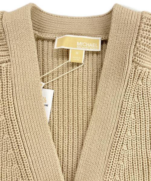 MICHAEL KORS（マイケル・コース）MICHAEL KORS (マイケル・コース) ニットカーディガン ベージュ サイズ:Mの古着・服飾アイテム