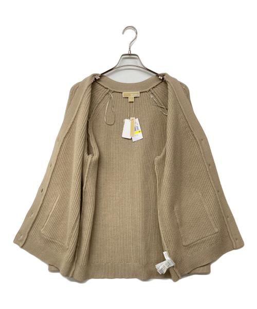 MICHAEL KORS（マイケル・コース）MICHAEL KORS (マイケル・コース) ニットカーディガン ベージュ サイズ:Mの古着・服飾アイテム