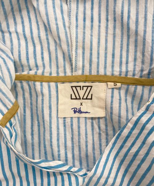 Ron Herman（ロンハーマン）Ron Herman (ロンハーマン) SZ Blockprints (エスゼットブロックプリント) ストライプワンピース ブルー サイズ:Sの古着・服飾アイテム